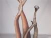 „Wachstum und Bewegung“ Reduktionsbrand 1280 °C Höhe: 115 cm / 95 cm / 75 cm / 45 cm